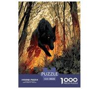 Lobo Feroz Puzzle De 1000 Piezas, Juego Educativo, Desafío, para Adultos Y Niños Mayores De 12 Años Vida Silvestre Rompecabezas Familiar - Decoración del Hogar 38x26cm/1000pcs