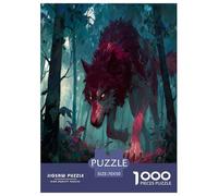 Lobo Feroz Puzzle De 1000 Piezas, Juego Educativo, Desafío, para Adultos Y Niños Mayores De 12 Años Vida Silvestre Rompecabezas Familiar - Decoración del Hogar 70x50cm/1000pcs