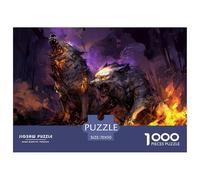 Lobo Feroz Puzzle De 1000 Piezas, Moderno DIY,Entretenimiento Creativo para Adultos Y Niños Mayores De 12 Años Vida Silvestre Imposible Rompecabezas - Obra De Arte 70x50cm/1000pcs