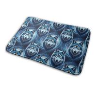 Lobo Galáctico Alfombra Exterior Plegable Felpudos Entrada Secado Rápido Felpudo De Entrada para Bañera Cocina Exterior 40X60Cm
