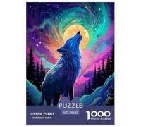 Lobo Genial Adultos 1000 Piezas Animal Puzzles Cumpleaños Educational Game Decoración Juego De Rompecabezas Stress Relief Toy 70x50cm/1000pcs
