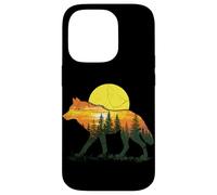 Lobo Gráfico y Bosque, Vida Silvestre, Lobo Carcasa para iPhone 14 Pro
