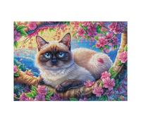 Lobo Gris Luminoso del Bosque Rompecabezas 300 Piezas Cartón para Toda La Familia Nieve Cabaña y Pinos Juego Compartir Estimulación Cognitiva Regalo Fin De Año Mejor Valorado 300 PCS