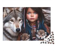 Lobo Grupo Puzzle de 1000 Piezas Puzzle para Adultos Escena Persona Puzzle para Toda la Familia Decoración Regalo 70x50cm/1000pcs