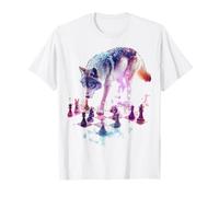 Lobo Ilustración Impresión Arte Animal Amante Motivo Lobo Camiseta