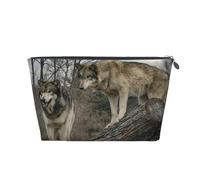 Lobo Impreso, Bolsa de artículos de tocador Bolsa de Maquillaje Bolsa de cosméticos Bolsa de artículos de tocador de Viaje portátil