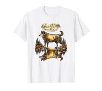 Lobo Instinto Natural ilustración Bosque Camiseta