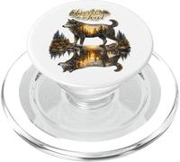 Lobo Instinto Natural ilustración Bosque PopSockets PopGrip para MagSafe