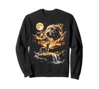 Lobo irlandés Aullando a la Luna Sudadera