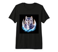 Lobo Lleno de Magia Camiseta Premium