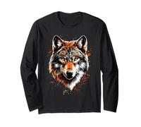 Lobo Motivo Me Encantan los Lobos Manada de Lobos Perro Manga Larga