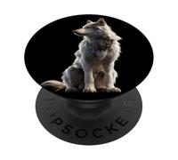 Lobo Motivo Me Encantan los Lobos Manada de Lobos Perro PopSockets PopGrip Adhesivo