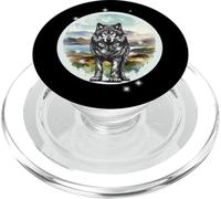 Lobo Naturaleza Lobos Amantes de la Naturaleza Animales Salvajes Figura PopSockets PopGrip para MagSafe