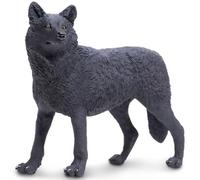 Safari Ltd. Lobo Negro 13.4cm | Figura de Animales | Tamaño Extra Grande | No tóxico y Libre de BPA | Apto para Niños de 3