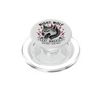 Lobo Nocturno - Run Fast Stay Wild Vintage Wolf PopSockets PopGrip para MagSafe