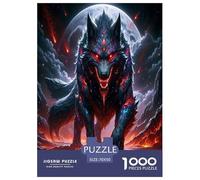 Lobo Oscuro Puzzle 1000 Piezas, Juego Educativo, Desafío, para Adultos Y Niños Mayores De 12 Años Imposible Rompecabezas - Decoración del Hogar 70x50cm/1000pcs