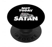 Lobo Perezoso Not Today Satan PopSockets PopGrip Adhesivo