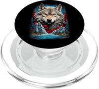 Lobo Poderoso Y Valiente - Gran Lobo PopSockets PopGrip para MagSafe