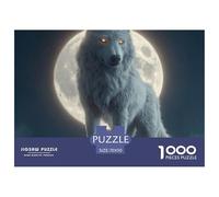 Lobo Puzle 1000 Piezas Wildlife Animal - Desafío Decorativo, Mindfulness En Pareja, Póster 1:1, 70x50cm/1000pcs