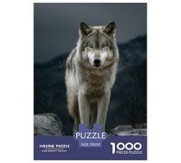Lobo Puzzle 1000 Piezas Animales Salvajes - Colección Artística, Experiencia Zen En Casa, Packaging Cuidado, Póster, 70x50cm/1000pcs