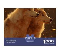 Lobo Puzzle 1000 Piezas Animales Salvajes - Colección Artística, Experiencia Zen En Casa, Packaging Cuidado, Póster, 70x50cm/1000pcs
