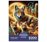 Lobo Puzzle 1000 Piezas, Clásicos Rompecabezas De Bricolaje, De Noches De Juegos Desafiantes, Puzzles Gift, para Adultos Y Niños A Partir De 12 Años 70x50cm/1000pcs