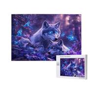 Lobo Puzzle 3000 Piezas Adultos, 122x81cm Gran Formato Puzzle PáJaro Patrón Diseño, Jigsaw Adultos DIY Artesanía con Embalaje de Caja de Regalo, Home Room Wall Decor, Regalo Mujer Hombre, Model710