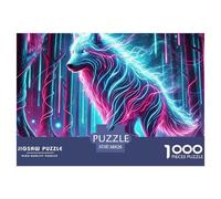 Lobo Puzzle De 1000 Piezas Puzzle Arte Juguete Educativo Adultos Y Niños A Partir De 12 Año 38x26cm/1000pcs
