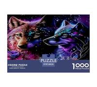 Lobo Puzzle Desafíos Divertidos Decoración del Hogar 1000 Piezas Juguetes Desafiantes Vida Salvaje Puzle Juego De Habilidad para Adultos 38x26cm/1000pcs