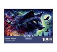 Lobo Puzzle Imposible,desafío for Adults Juego EduGatoivo 1000 Piezas Obra De Arte De Juego De para Adultos, Regalos A Partir De 14 Años 38x26cm/1000pcs