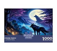 Lobo Puzzle Imposible,desafío for Adults Juego EduGatoivo 1000 Piezas Obra De Arte De Juego De para Adultos Y Niños A Partir De 12 Años 38x26cm/1000pcs