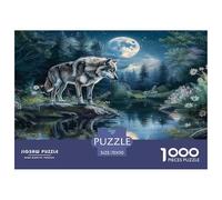 Lobo Puzzle Imposible,desafío for Adults Juego EduGatoivo 1000 Piezas Obra De Arte De Juego De para Adultos Y Niños 70x50cm/1000pcs