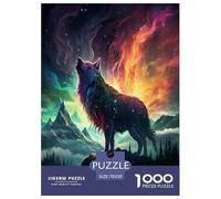 Lobo Puzzle Imposible,desafío for Adults Juego EduGatoivo 1000 Piezas Obra De Arte De Juego De para Adultos, Regalos A Partir De 14 Años 70x50cm/1000pcs
