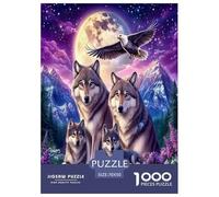 Lobo Puzzle Imposible,desafío for Adults Juego EduGatoivo 1000 Piezas Obra De Arte De Juego De para Adultos Y Niños 70x50cm/1000pcs