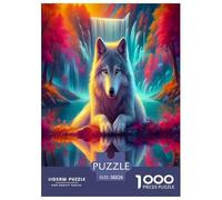 Lobo Puzzle Imposible,desafío for Adults Juego EduGatoivo 1000 Piezas Obra De Arte De Juego De para Adultos Y Niños 38x26cm/1000pcs