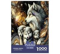 Lobo Puzzle Imposible,desafío for Adults Juego EduGatoivo 1000 Piezas Obra De Arte De Juego De para Adultos Y Niños A Partir De 12 Años 38x26cm/1000pcs