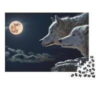 Lobo Puzzle Imposible,desafío for Adults Juego EduGatoivo 1000 Piezas Obra De Arte De Juego De para Adultos, Regalos A Partir De 14 Años 1000pcs (75x50cm)