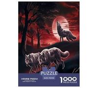 Lobo Puzzle Imposible,desafío for Adults Juego EduGatoivo 1000 Piezas Obra De Arte De Juego De para Adultos Y Niños Mayores De 12 Años 70x50cm/1000pcs