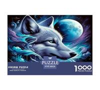 Lobo Puzzle Imposible,desafío for Adults Juego EduGatoivo 1000 Piezas Obra De Arte De Juego De para Adultos Y Niños 38x26cm/1000pcs
