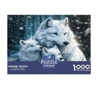Lobo Puzzle Imposible,desafío para Adultos Animales Juego Educativo 1000 Piezas Obra De artee De Juego De para Adultos, Regalos A Parteir De 14 Años 38x26cm/1000pcs