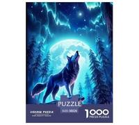 Lobo Puzzle Imposible,desafío para Adultos Animales Juego EduGatoivo 1000 Piezas Obra De Arte De Juego De para Adultos Y Niños A Partir De 12 Años 38x26cm/1000pcs
