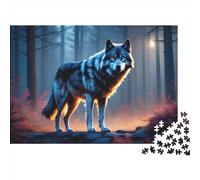 Lobo Puzzle Imposible,desafío para Adultos Animales Salvajes Juego EduGatosivo 1000 Piezas Obra De Artee De Juego De para Adultos Y Niños 1000pcs (75x50cm)