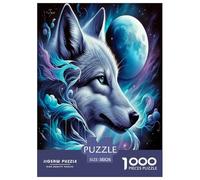 Lobo Puzzle Imposible,desafío para Adultos Entretenimiento Creativo 1000 Piezas Obra De Arte De Juego De para Adultos Y Niños 38x26cm/1000pcs