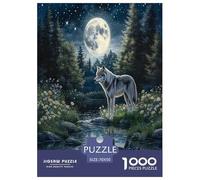Lobo Puzzle Imposible,desafío para Adultos Entretenimiento Creativo 1000 Piezas Obra De Arte De Juego De para Adultos Y Niños 70x50cm/1000pcs