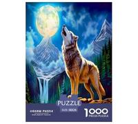 Lobo Puzzle Imposible,desafío para Adultos Juego EduGatoivo 1000 Piezas Obra De Arte De Juego De para Adultos Y Niños A Partir De 12 Años 38x26cm/1000pcs