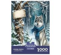 Lobo Puzzle Imposible,desafío para Adultos Juego EduGatoivo 1000 Piezas Obra De Arte De Juego De para Adultos Y Niños A Partir De 12 Años 38x26cm/1000pcs