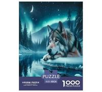 Lobo Puzzle Imposible,desafío para Adultos Juego EduGatoivo 1000 Piezas Obra De Arte De Juego De para Adultos, Regalos A Partir De 14 Años 38x26cm/1000pcs