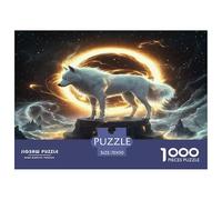 Lobo Puzzle Imposible,desafío para Adultos Juego EduGatoivo 1000 Piezas Obra De Arte De Juego De para Adultos, Regalos A Partir De 14 Años 70x50cm/1000pcs