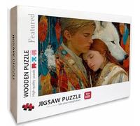 Lobo Puzzle Madera, Amar Puzzle 3000 Piezas Adultos con Compact Box 122x81cm, Rompecabezas Desafiante, Juegos de Rompecabezas Creativos para Hombres Mujeres Adolescente, Regalos para niñas, A-6590