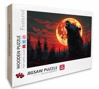 Lobo Puzzle Madera, Sunset Puzzle 6000 Piezas Adultos con Compact Box 179x105cm, Rompecabezas Desafiante, Juegos de Rompecabezas Creativos para Hombres Mujeres, Decoración Verano, Regalo niñas, B-4010